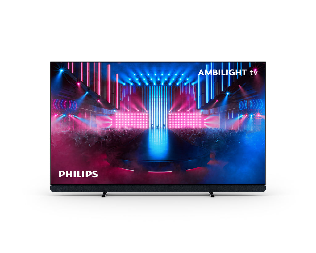 Philips 77OLED909/12 4K UHD TV, AL3, OLED, 120/100Hz, Google TV, P5 AI, HDR 10+ Adaptive, Dolby Vision + Dolby Atmos 195,6 cm (77") 4K Ultra HD Smart TV Wifi Zwart 3000 cd/m²