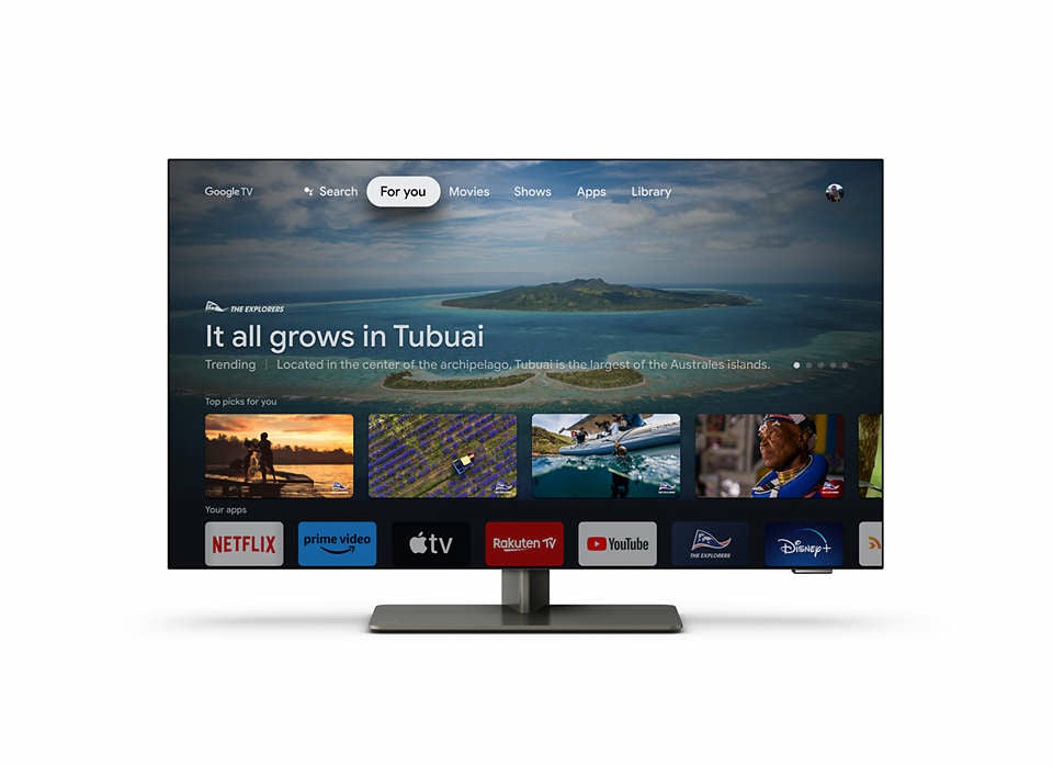 Philips 42OLED818/12 tv 106,7 cm (42") 4K Ultra HD Smart TV Wifi Zwart