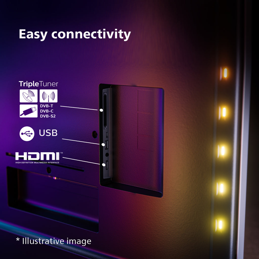 Philips 8100 series 55PUS8108/12 - 139 cm - 55\" 139,7 cm (55") 4K Ultra HD Smart TV Wifi Zwart 350 cd/m²