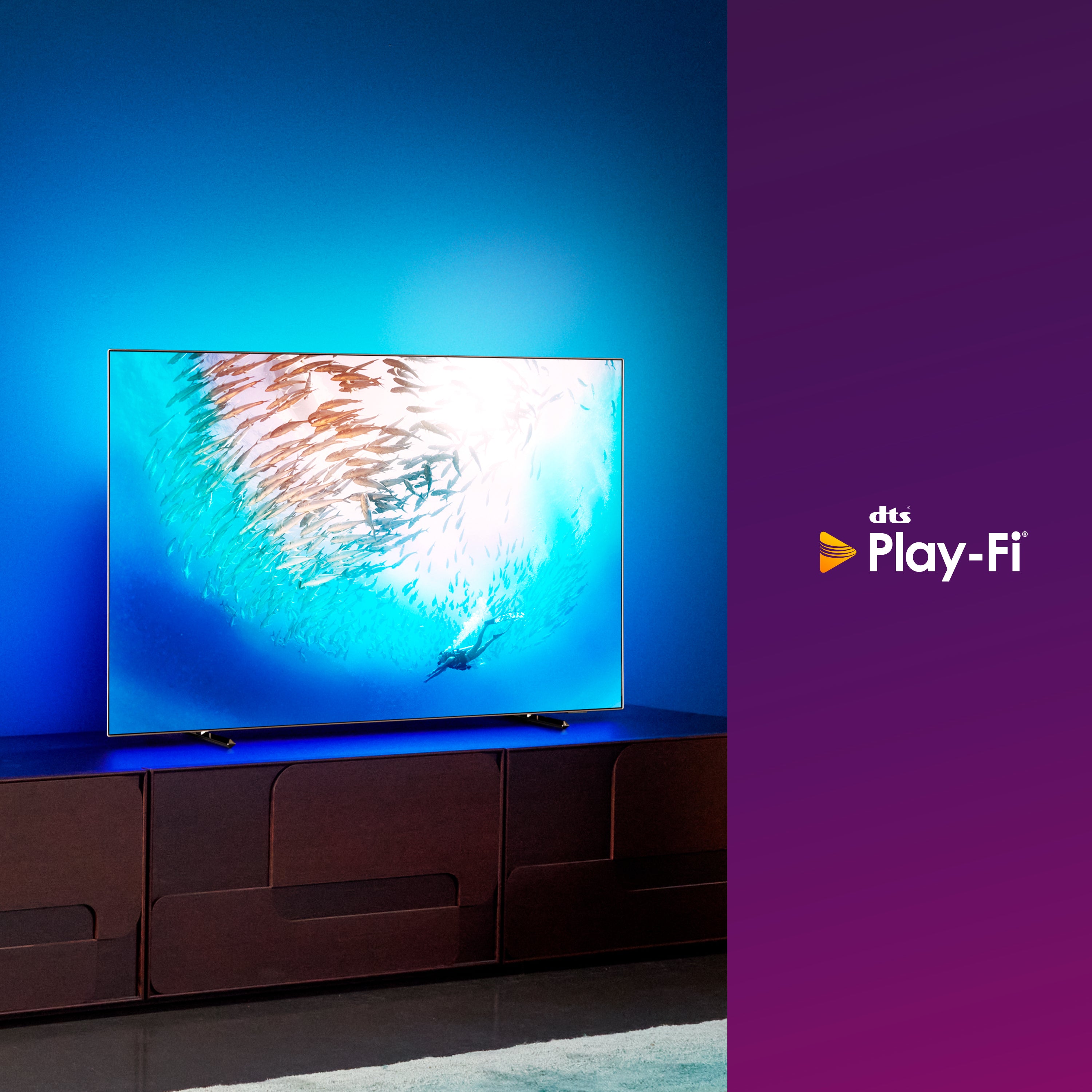 Philips 55OLED805/12 tv 139,7 cm (55") 4K Ultra HD Smart TV Wifi Grijs