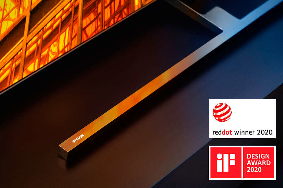 Philips 65OLED855/12 tv 165,1 cm (65") 4K Ultra HD Smart TV Wifi Zwart, Zilver