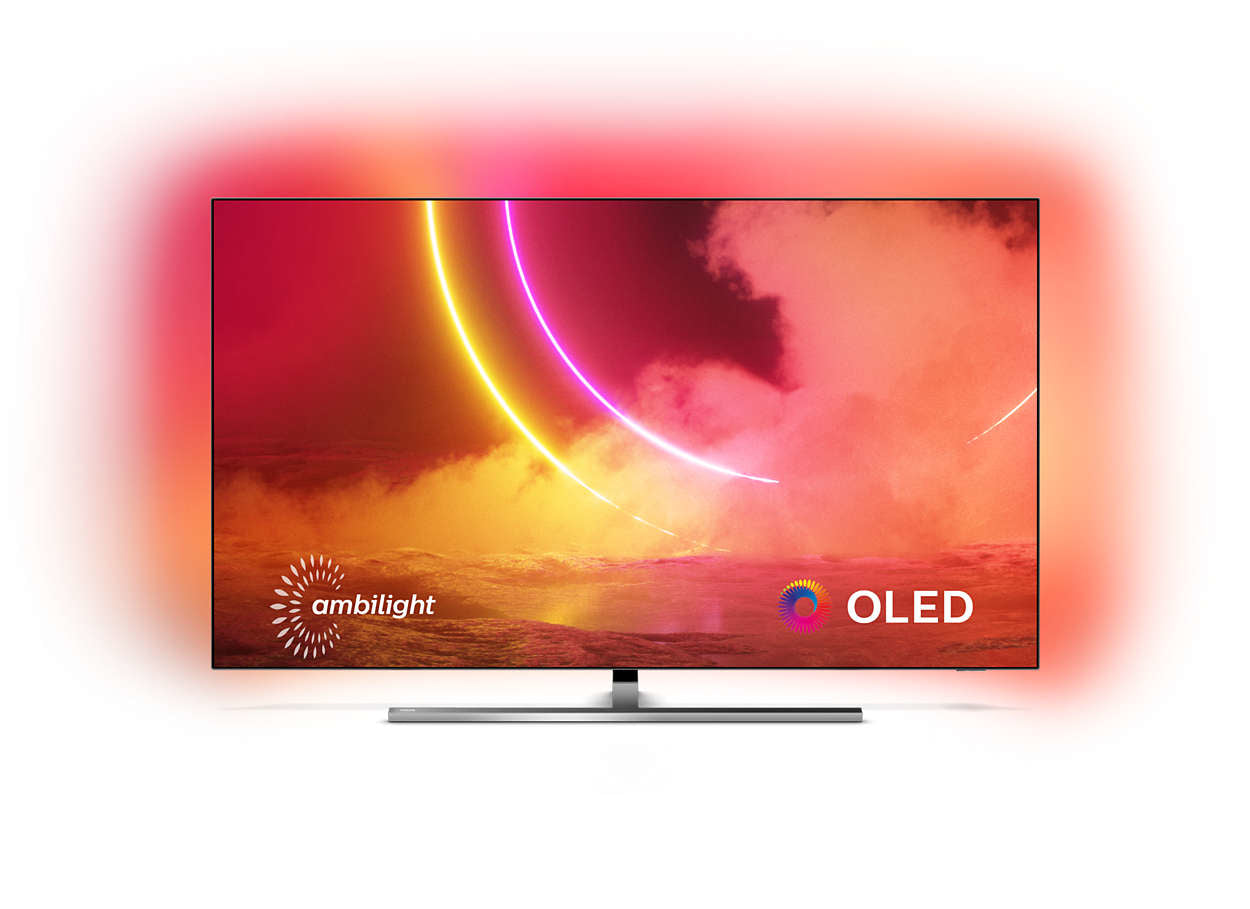 Philips 65OLED855/12 tv 165,1 cm (65") 4K Ultra HD Smart TV Wifi Zwart, Zilver