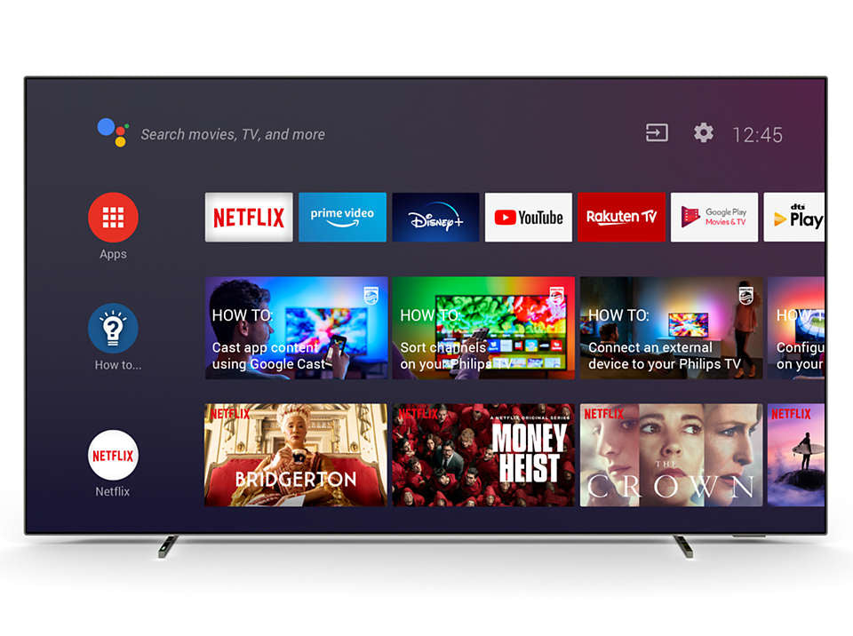 Philips 55OLED705/12 tv 139,7 cm (55") 4K Ultra HD Smart TV Wifi Zwart