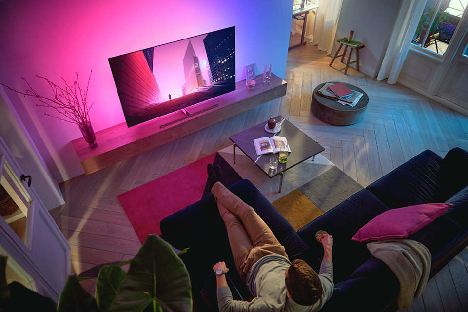 Philips 55OLED856/12 tv 139,7 cm (55") 4K Ultra HD Smart TV Wifi Grijs