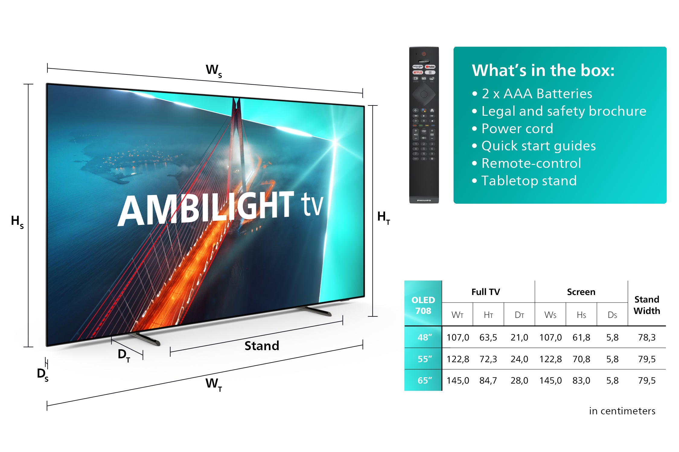 Philips OLED 48OLED708 4K Ambilight-TV