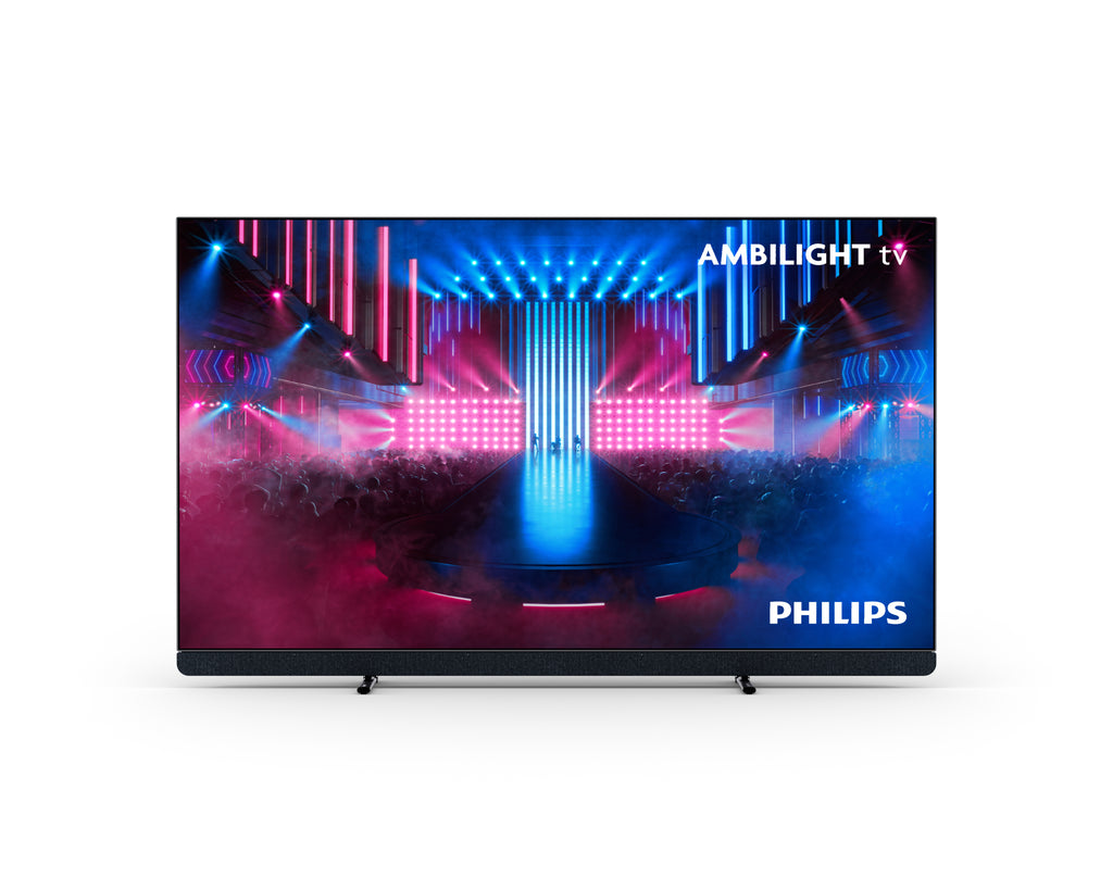 Philips 77OLED909/12 4K UHD TV, AL3, OLED, 120/100Hz, Google TV, P5 AI, HDR 10+ Adaptive, Dolby Vision + Dolby Atmos 195,6 cm (77") 4K Ultra HD Smart TV Wifi Zwart 3000 cd/m²